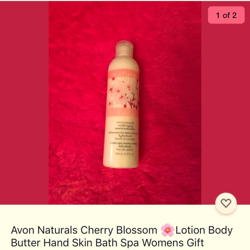 Avon naturals cherry blossom lotion Womens gift
